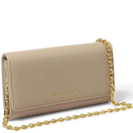 Katie Loxton Rubi Chain Crossbody Purse - Light Taupe