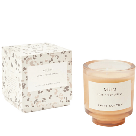 Katie Loxton Sentiment "Mum" Candle - Fresh Linen and White Lily