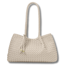 Katie Loxton Nova Hand Woven Small Shoulder Bag - Oyster