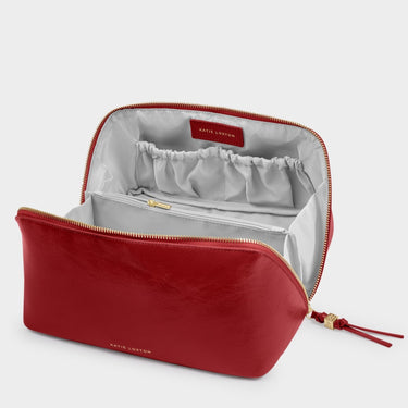 Katie Loxton Soho Large Make Up Wash Bag - Crimson