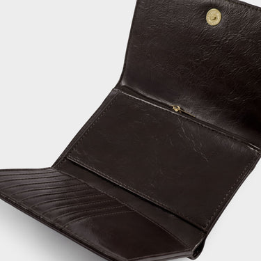 Katie Loxton Taya Hand Woven Suedette Purse - Chocolate