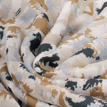 Katie Loxton Terazzo Caramel & Navy Printed Scarf