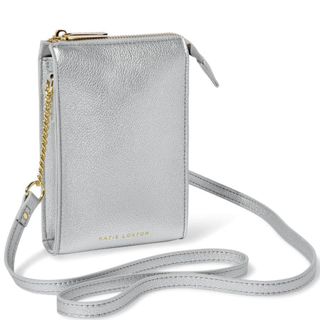 Katie Loxton Zana Slim Crossbody Bag - Silver