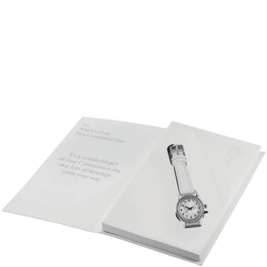 Kids First Holy Communion White CZ Watch