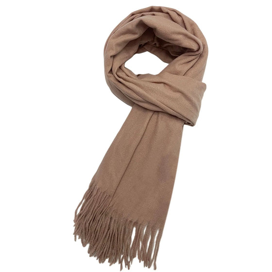 Ladies Soft Pashmina Scarf - Nude