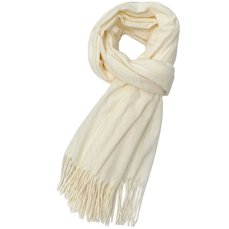 Ladies Soft Pashmina Scarf - Off White