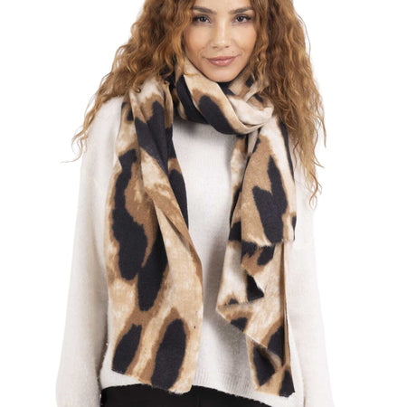 Leopard Print Printed Cosy Scarf