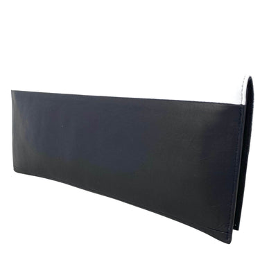 Lodi Black & White Leather Clutch Bag