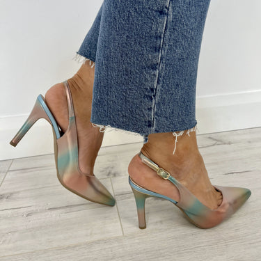 Lodi Raian Ombre Sling Back Shoes - Pastel
