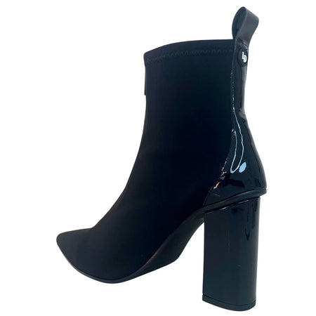 Lodi Simeni Front Zip Black Sock Boots