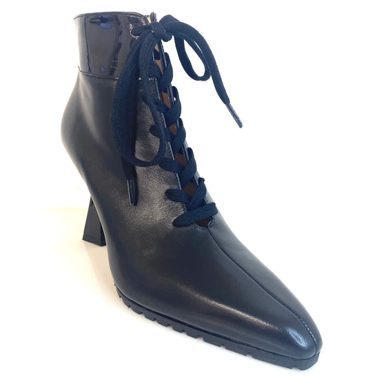 Lodi Store Black Leather Lace Up Boots