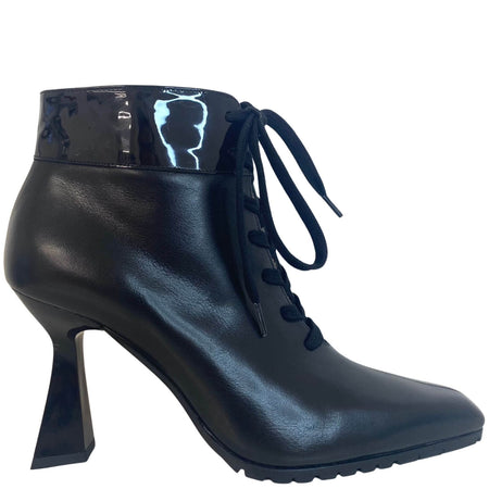 Lodi Store Black Leather Lace Up Boots