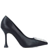 Menbur Black Baguette Jewelled Stilettos
