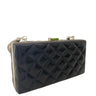 Menbur Black Quilted Clutch Bag