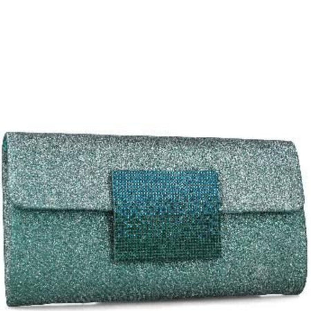 Menbur Blue/Green Clutch Bag