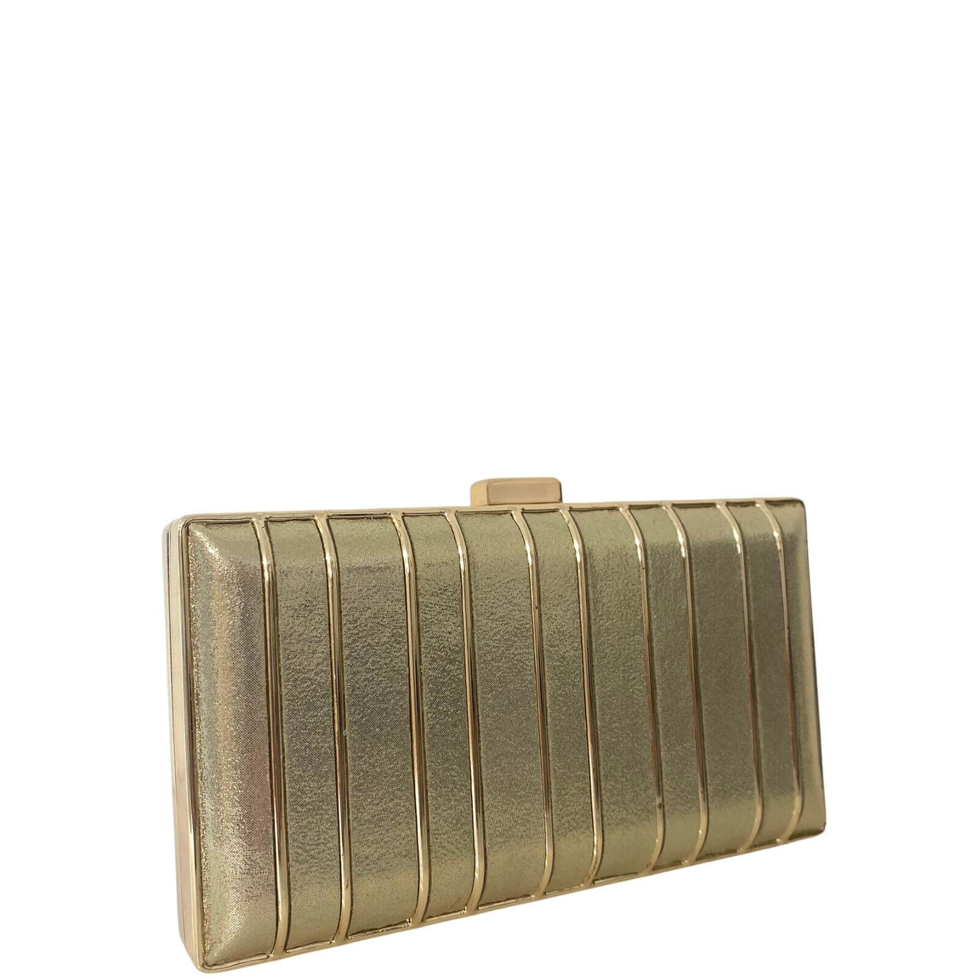 Menbur Gold Box Clutch Bag