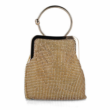 Menbur Gold Sparkly Fringed Bag