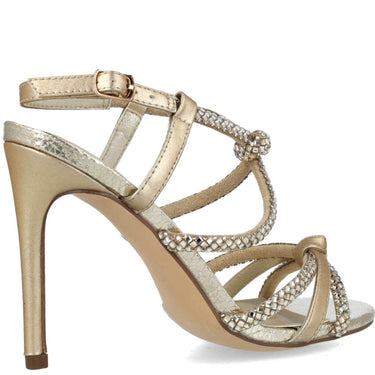 Menbur Gold Strappy Sandals