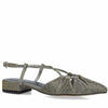 Menbur Grey Sparkle Sling Back Flat Shoes