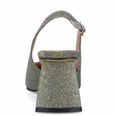 Menbur Grey Sparkly Sling Back Shoes