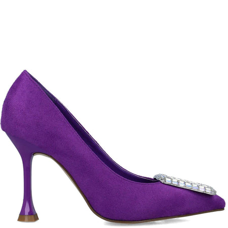 Menbur Purple Baguette Jewelled Stilettos