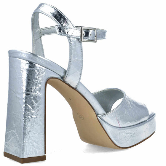 Menbur Silver Platform Sandals
