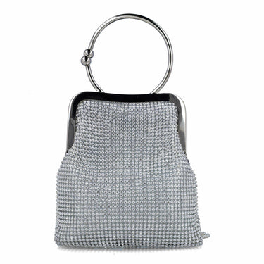 Menbur Silver Sparkly Fringed Bag