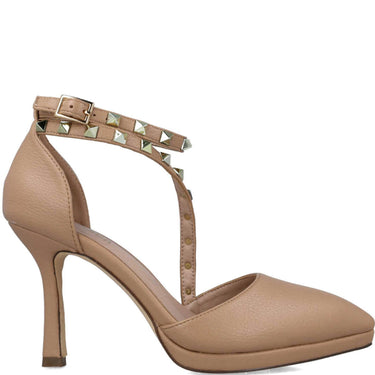 Menbur Stone Studded Crossover Strap Shoes