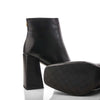 Moda In Pelle Marrienne Black Leather Platform Boots