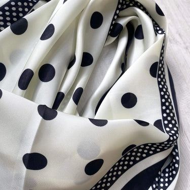 Monochrome Polka Dots Triangle Scarf