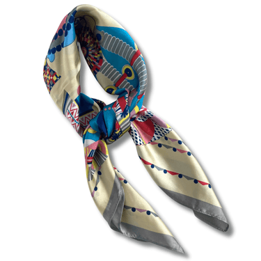Multi Coloured Pattern Neck Scarf