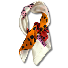 Pink & Orange Leopard Neck Scarf