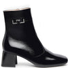 NeroGiardini Black Leather Small Block Heel Ankle Boots