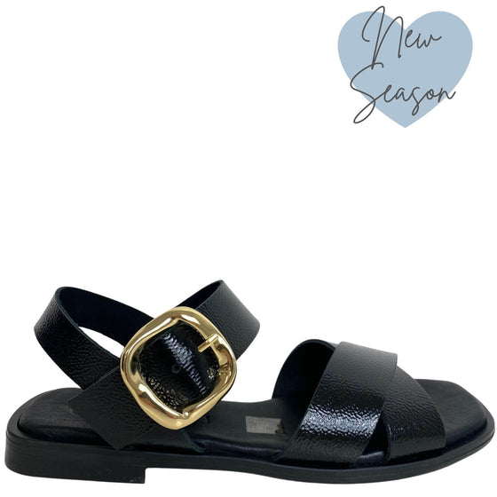 oh-my-sandals-black-patent-leather-crossover-strap-flat-sandals