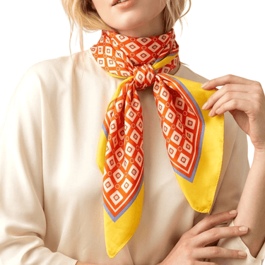 orange-yellow-pattern-neck-scarf