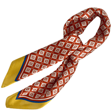 Orange & Yellow Pattern Neck Scarf