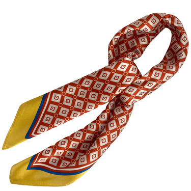 Orange & Yellow Pattern Neck Scarf