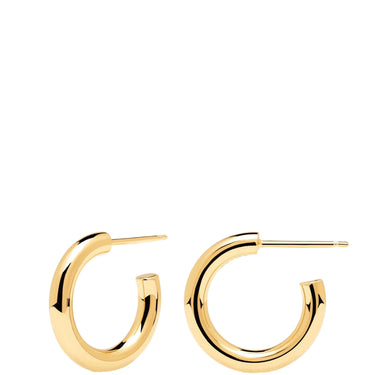 PDPAOLA Gold Cloud Hoop Earrings - Medium