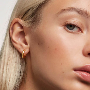 PDPAOLA Gold Cloud Hoop Earrings - Small