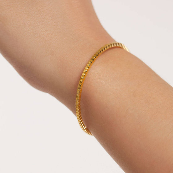 PDPAOLA Gold Lea Bangle