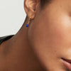 PDPAOLA Gold Nomad Lapis Lazuli Hoop Earrings