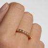 PDPAOLA Bari Gold Baguette Clear Crystal Ring