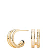 PDPAOLA Bianca Gold Double Hoop Earrings