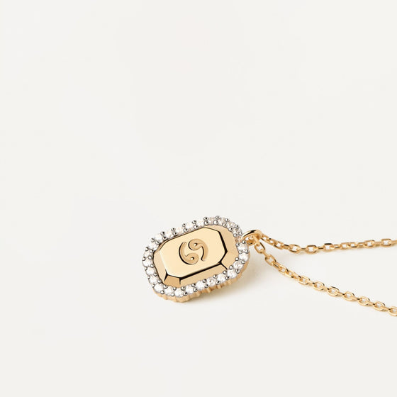 PDPAOLA Gold Cancer Necklace