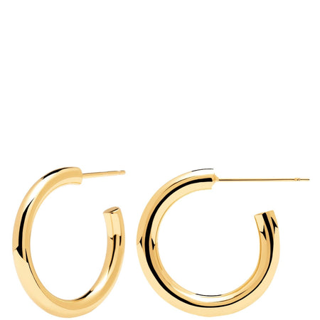 PDPAOLA Gold Cloud Hoop Earrings - Large