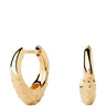 PDPAOLA Gold Duna Textured Hoop Earrings