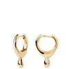 PDPAOLA Gold Lava Hoop Earrings