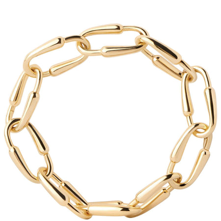 PDPAOLA Gold Loop Chain Bracelet