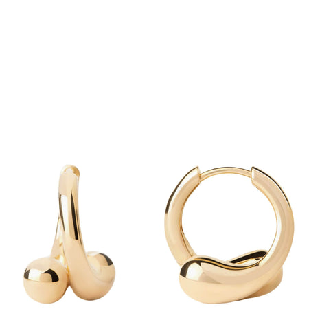 PDPAOLA Gold Loop Hoop Earrings