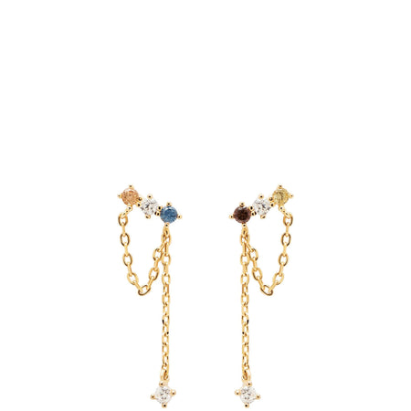 PDPAOLA Gold Mana Drop Earrings